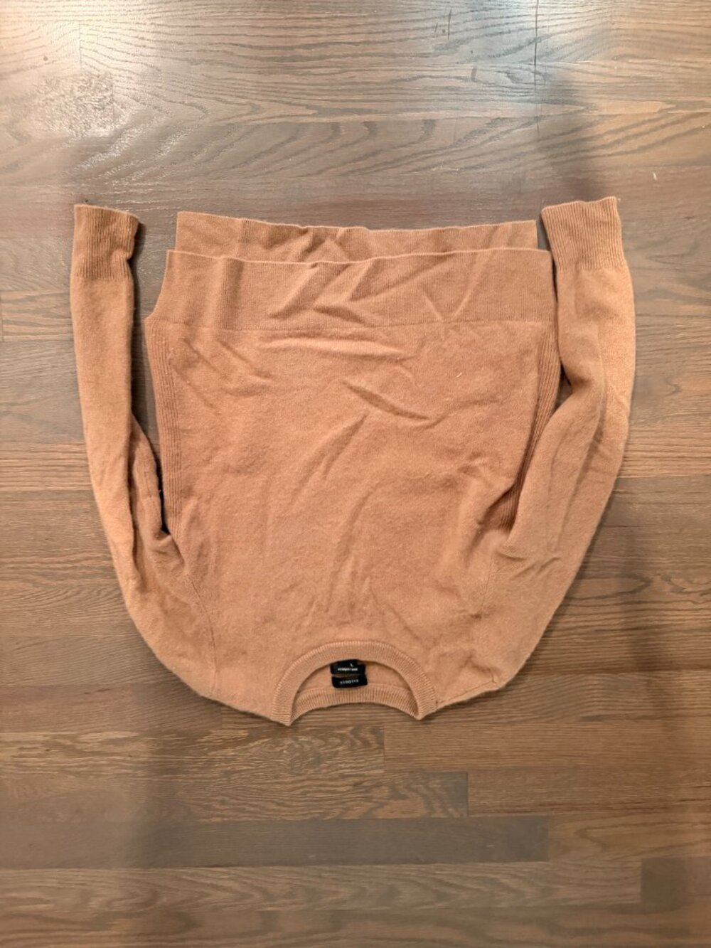 Halogen 100% Cashmere Camel Crewneck Sweater Nordstrom Size M